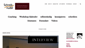 What Schreibnudel.de website looked like in 2019 (4 years ago)