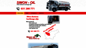 What Simon-oil.si website looked like in 2019 (4 years ago)
