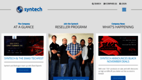 What Syntech.co.za website looked like in 2019 (4 years ago)