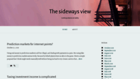 What Sideways-view.com website looked like in 2019 (4 years ago)