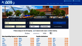 What Supersavertravel.se website looked like in 2019 (4 years ago)