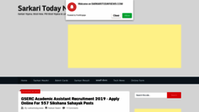What Sarkaritodaynews.com website looked like in 2019 (4 years ago)