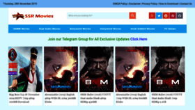 What Ssrmovies.co.in website looked like in 2019 (4 years ago)
