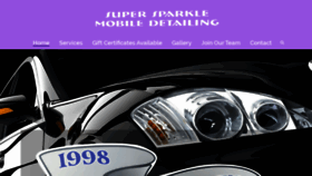 What Supersparklemobiledetailing.com website looked like in 2019 (4 years ago)