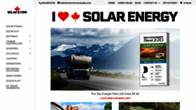 What Solarstorecanada.com website looked like in 2019 (4 years ago)