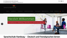 What Sprachschule-aktiv-hamburg.de website looked like in 2019 (4 years ago)