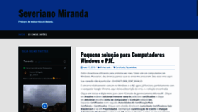 What Severianomiranda.com website looked like in 2019 (4 years ago)