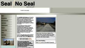 What Sealnoseal.org website looked like in 2019 (4 years ago)