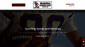 What Seasonalsportinggoods.net website looked like in 2019 (4 years ago)