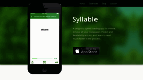 What Syllableapp.com website looked like in 2019 (4 years ago)