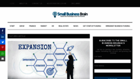 What Smallbusinessbrain.com website looked like in 2019 (4 years ago)