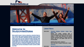 What Studyunitedstates.eu website looked like in 2019 (4 years ago)