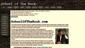 What Schooloftherock.com website looked like in 2019 (4 years ago)