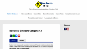 What Simulacro-mtc.net.pe website looked like in 2019 (4 years ago)