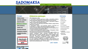 What Sadomaksa.lt website looked like in 2019 (4 years ago)