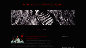 What Spaceexplorationday.us website looked like in 2019 (4 years ago)