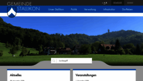 What Stallikon.ch website looked like in 2019 (4 years ago)