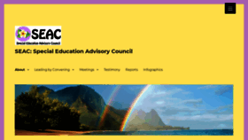 What Seac-hawaii.org website looked like in 2019 (4 years ago)