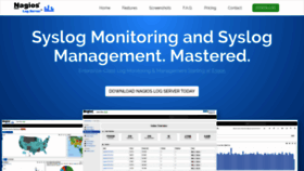 What Syslogmonitoring.com website looked like in 2019 (4 years ago)