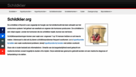 What Schildklier.org website looked like in 2019 (5 years ago)