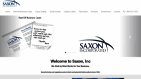 What Saxoninc.com website looked like in 2019 (4 years ago)