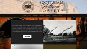 What Scottsdalehistory.org website looked like in 2019 (4 years ago)