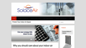 What Solaceair.com website looked like in 2019 (4 years ago)