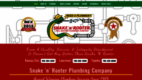 What Snakenrooterplumbing.com website looked like in 2019 (4 years ago)
