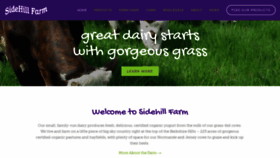 What Sidehillfarm.net website looked like in 2019 (4 years ago)
