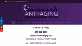 What Savannahantiaging.com website looked like in 2019 (4 years ago)