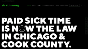What Sicktimechicago.org website looked like in 2019 (4 years ago)