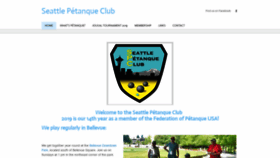 What Seattlepetanque.org website looked like in 2019 (4 years ago)
