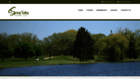 What Springvalleyccgolf.com website looked like in 2019 (4 years ago)