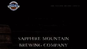 What Sapphiremountainbrewingcompany.com website looked like in 2019 (4 years ago)