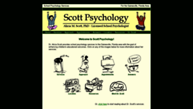 What Scottpsychology.com website looked like in 2019 (4 years ago)