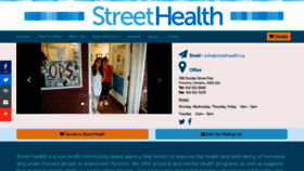 What Streethealth.ca website looked like in 2019 (4 years ago)