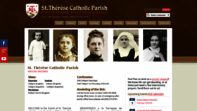 What St-therese.com website looked like in 2019 (4 years ago)