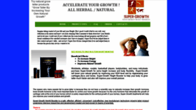 What Supergrowthenhancer.com website looked like in 2019 (4 years ago)