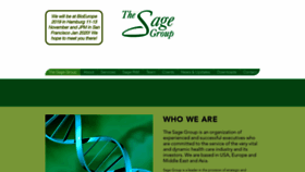 What Sagehealthcare.com website looked like in 2019 (4 years ago)