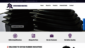 What Shyamrubber.com website looked like in 2019 (4 years ago)