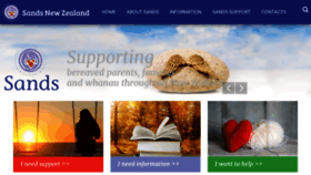 What Sands.org.nz website looked like in 2019 (4 years ago)