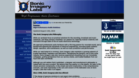 What Sonicimagerylabs.com website looked like in 2019 (4 years ago)