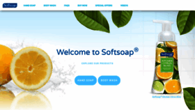 What Softsoap.com website looked like in 2019 (4 years ago)