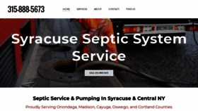 What Septic-service-syracuse.com website looked like in 2019 (4 years ago)