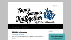 What Supersummerknitogether.com website looked like in 2019 (4 years ago)