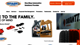 What Sparkcarcare.com website looked like in 2019 (6 years ago)