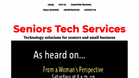 What Seniorstechservices.ca website looked like in 2019 (4 years ago)