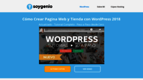 What Soygenio.com website looked like in 2019 (4 years ago)