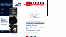 What Seeger-laser.de website looked like in 2019 (4 years ago)
