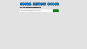 What Socialsignalscheck.com website looked like in 2019 (4 years ago)
